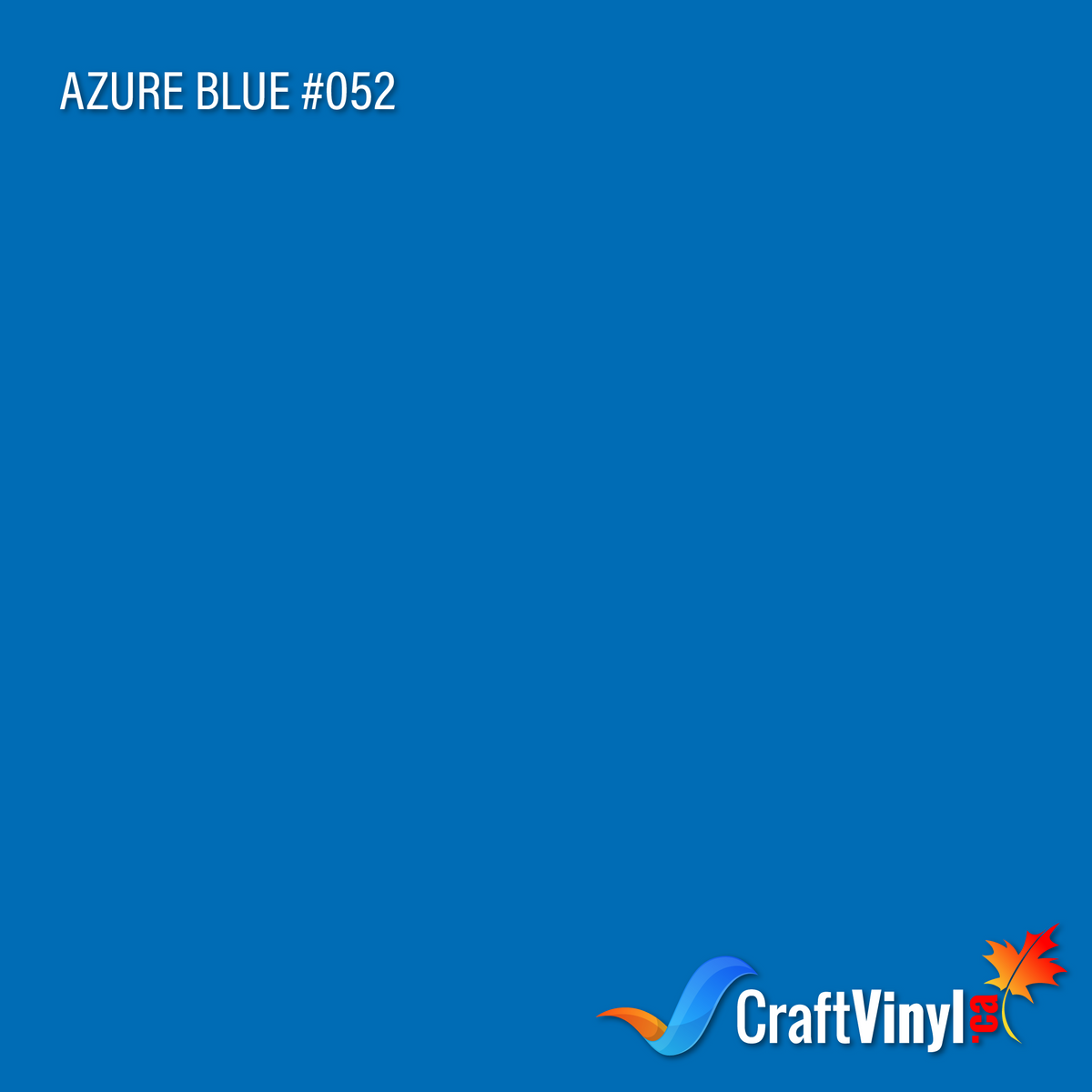 Oracal 651 Glossy Azure Blue Vinyl #052 sheets and rolls