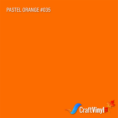 Oracal 651 Glossy Pastel Orange #035 sheets and rolls