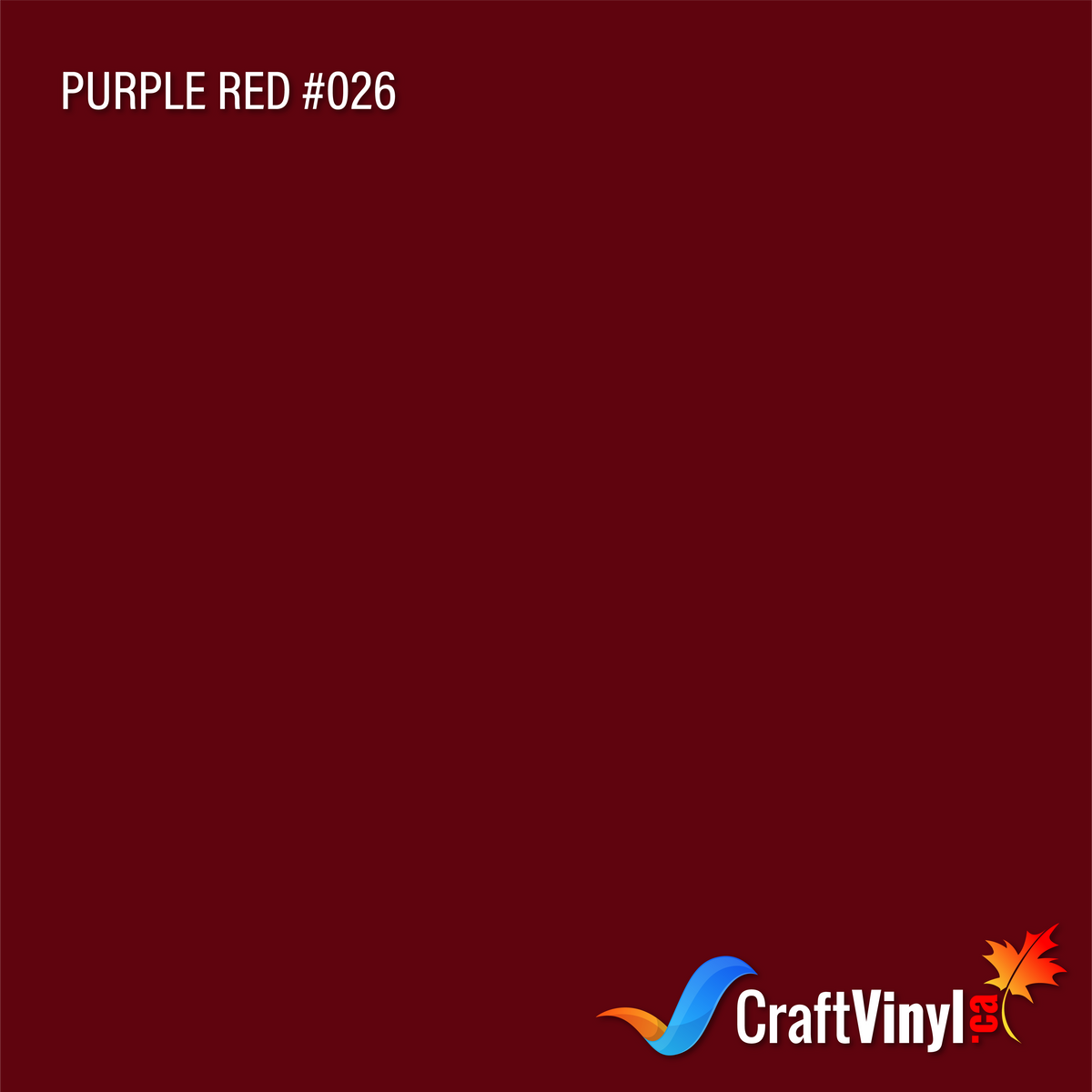 Oracal 651 Glossy Purple Red Vinyl #026 12'' x 5ft