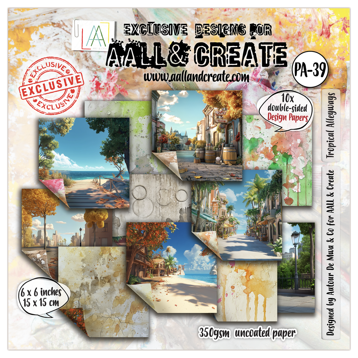 AALL and Create - Bloc de papier 6x6 - Allées tropicales