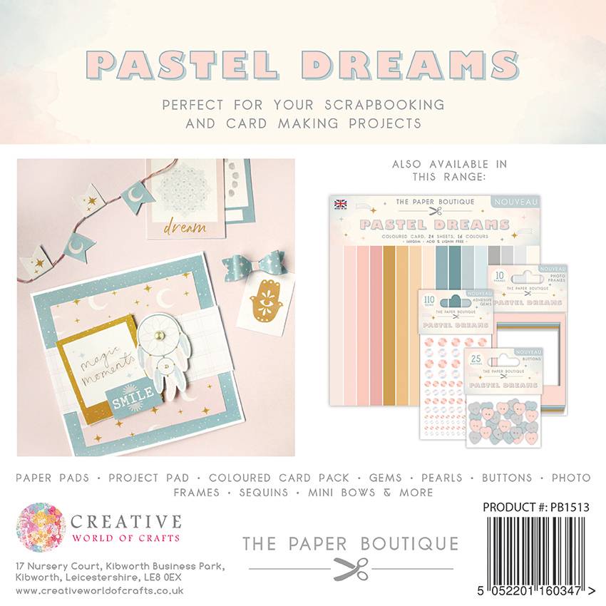 Bloc de papiers 6x6 The Paper Boutique Pastel Dreams