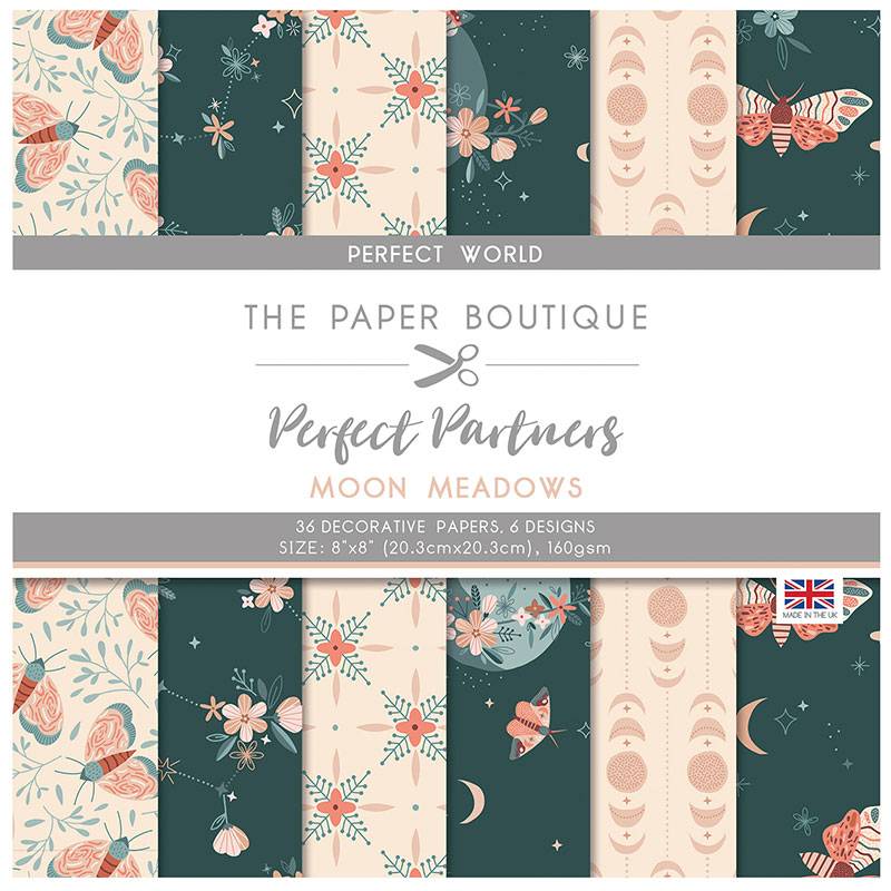 The Paper Boutique Perfect Partners - Prairie lunaire 8x8 Motifs floraux