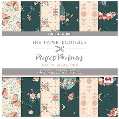 The Paper Boutique Perfect Partners - Prairie lunaire 8x8 Motifs floraux