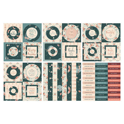 The Paper Boutique Perfect Partners - Dessus de carte Lune des prairies 20x20 cm