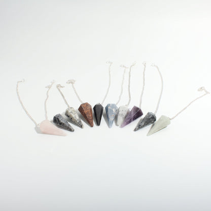Mixed Stone Pendulums - 10 Pack