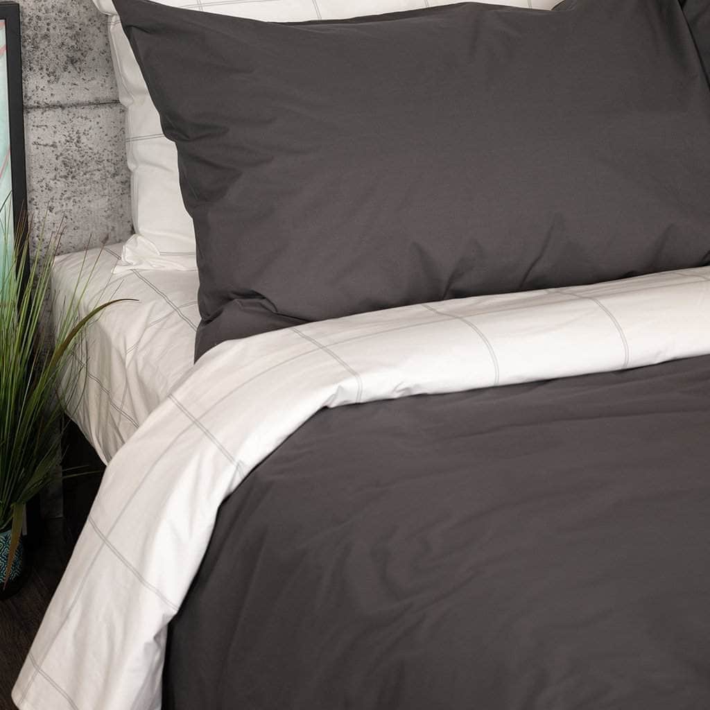 Housse de couette en percale de coton bio Essential