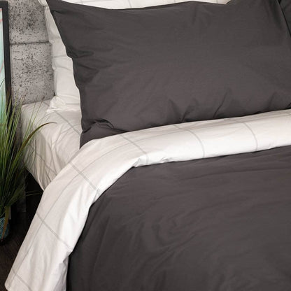 Housse de couette en percale de coton bio Essential