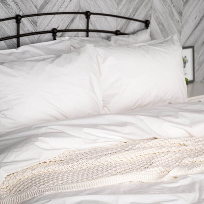 Housse de couette en percale de coton bio Essential