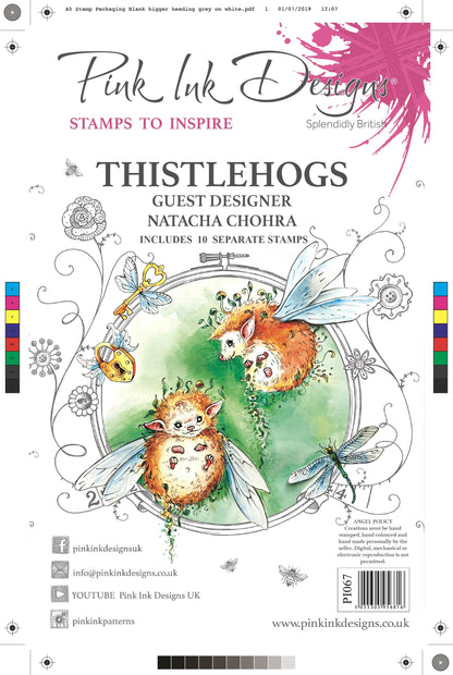 Thistlehogs A5 - Lot de tampons transparents