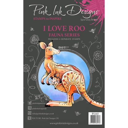 Pink Ink Designs Tampons Transparents I Love Roo 15 x 20 cm