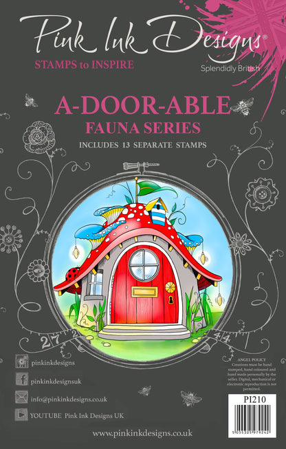 Pink Ink Designs A-Door-Able Lot de tampons transparents 6 po x 8 po