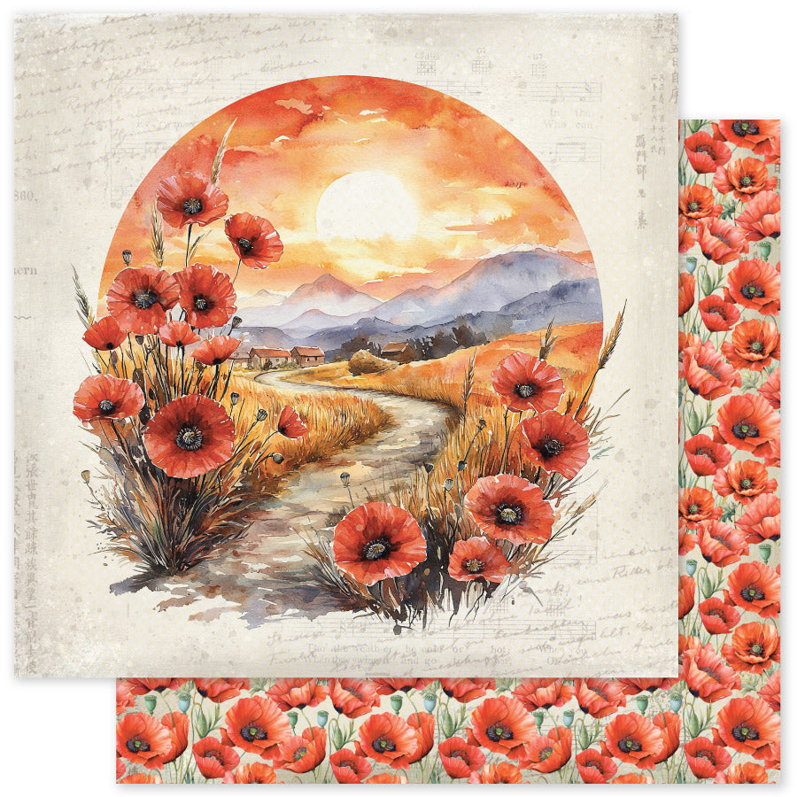 Collection de Papiers Jardin de Coquelicots 6x6 34641