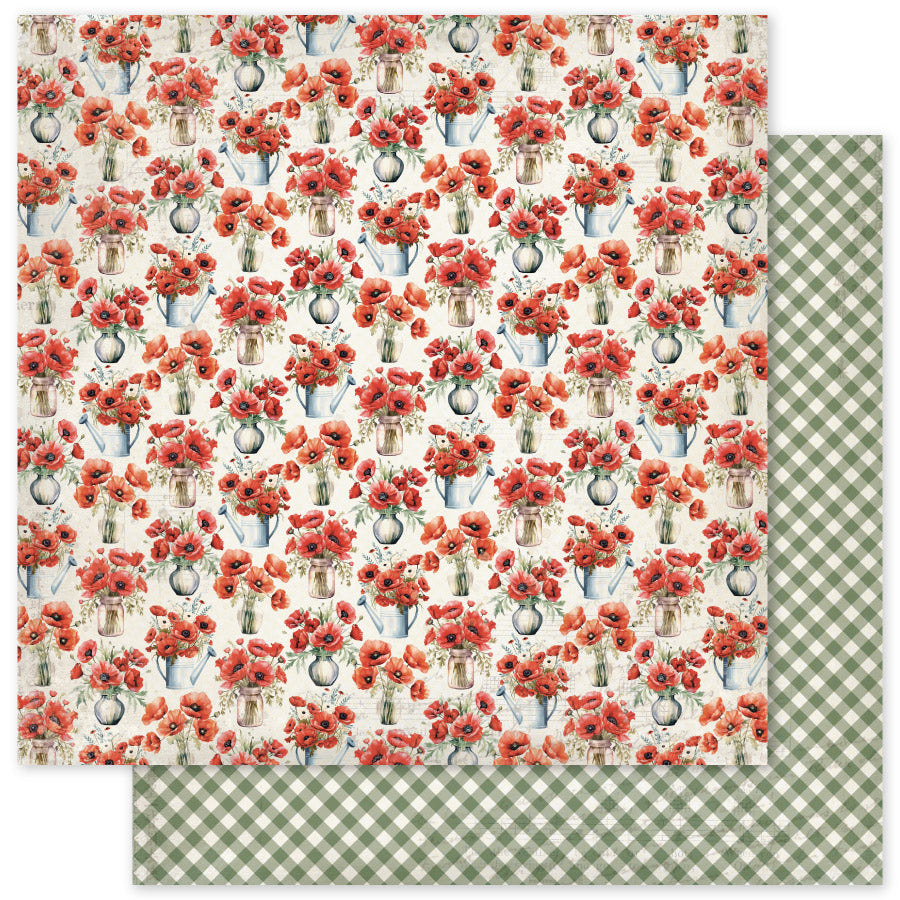 Poppy Garden Basics B 12 x 12 Paper (12 pc Bulk Pack) 34650