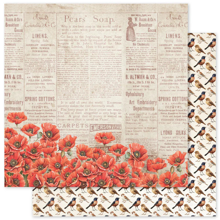 Poppy Garden 12x12 Paper Collection 34620