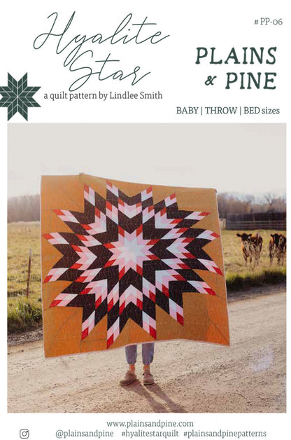 Patron de courtepointe Hyalite Star par Plains & Pine
