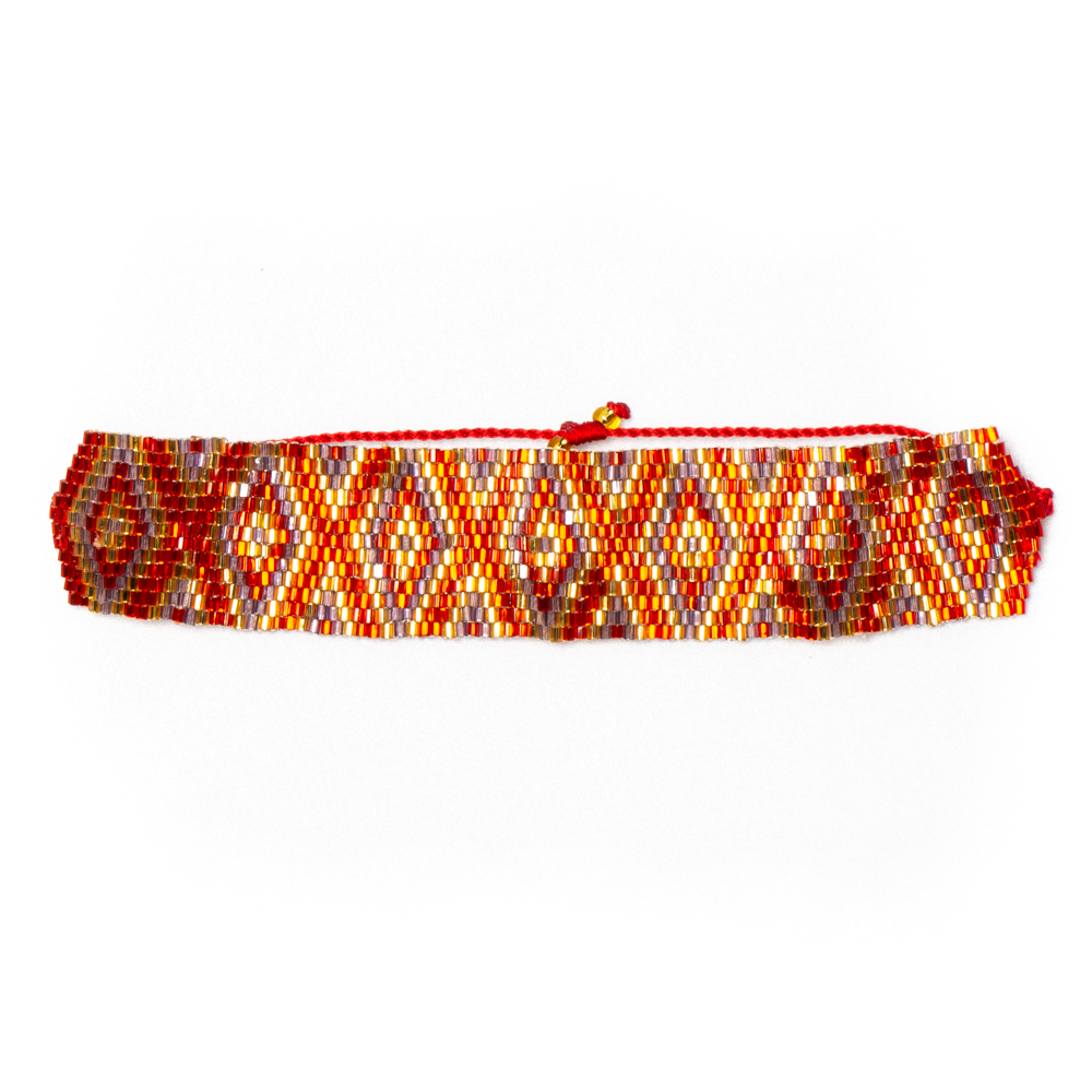 Bracelet de style aztèque perlé