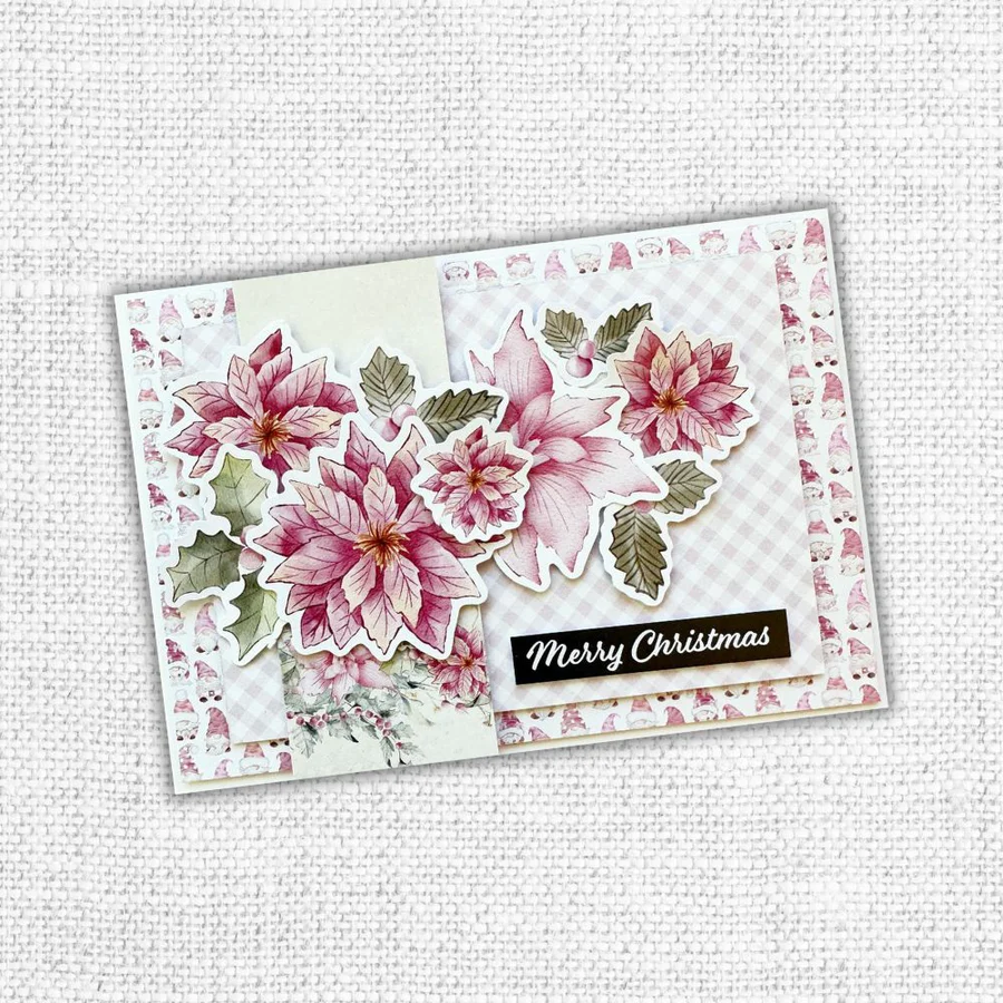 Découpes gaufrées Fleurs Friandises de Noël 31226