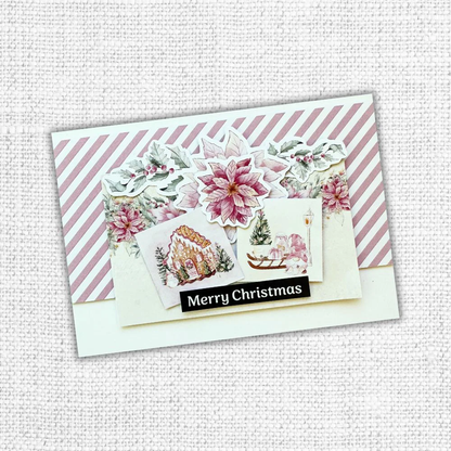 Découpes gaufrées Fleurs Friandises de Noël 31226