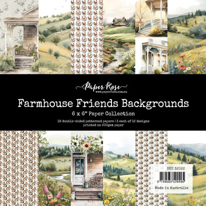 Farmhouse Friends Backgrounds 6x6 Paper Collection 32022
