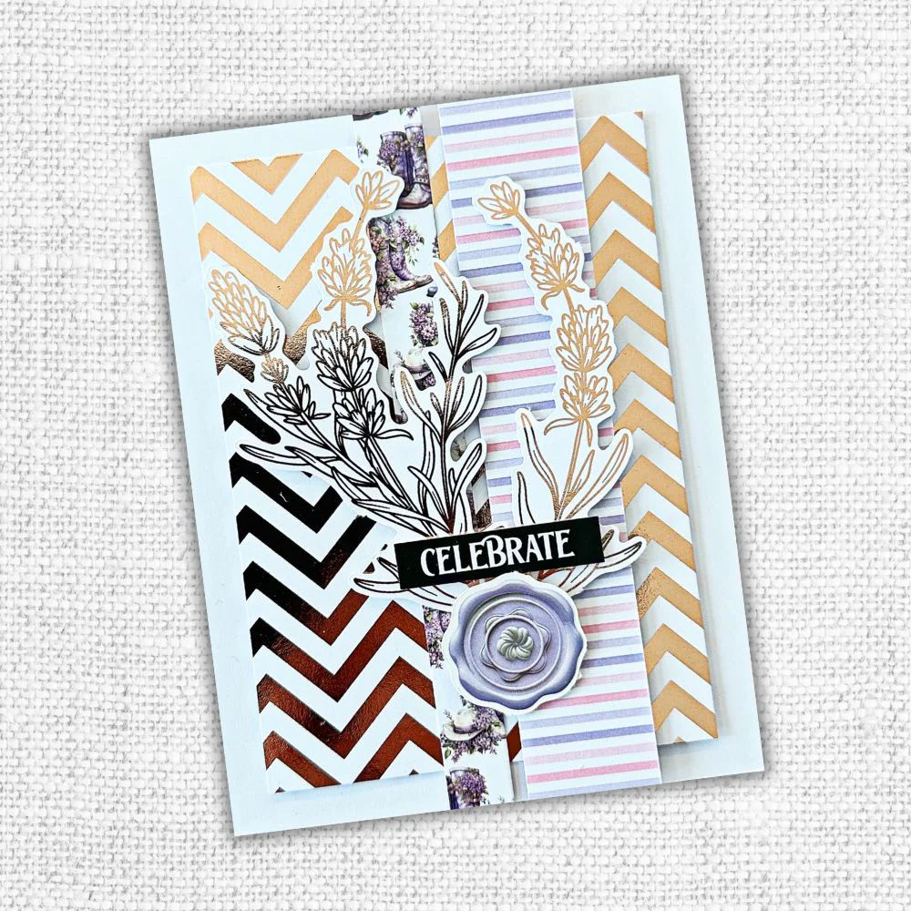 Lavender & Roses - Rose Gold Foil 6x6 Paper Collection 32217