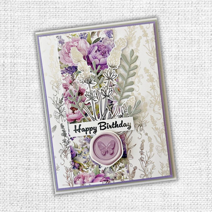 Lavender & Roses - Silver Foil 6x6 Paper Collection 32265