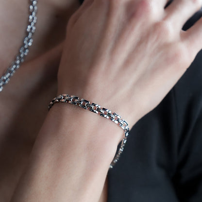 PROVINIA : Bracelet de montre au style rétro en argent