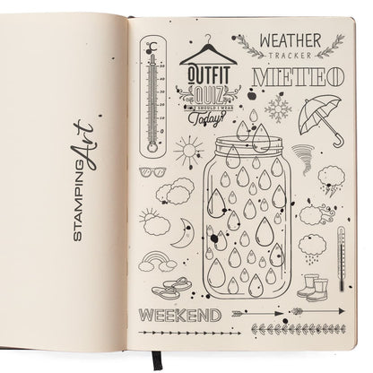 Ciao Bella Clear Stamp Set 15x20cm BuJo Météo