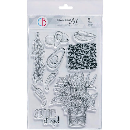 Ciao Bella Clear Stamp Set 6"x8" Pimentez-le !