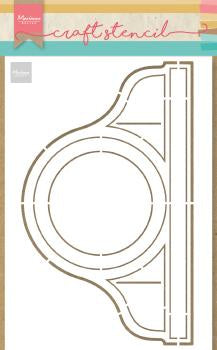 Horloge au pochoir de bricolage