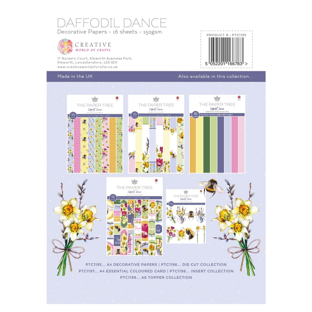 Papiers de fond The Paper Tree Daffodil Dance A4