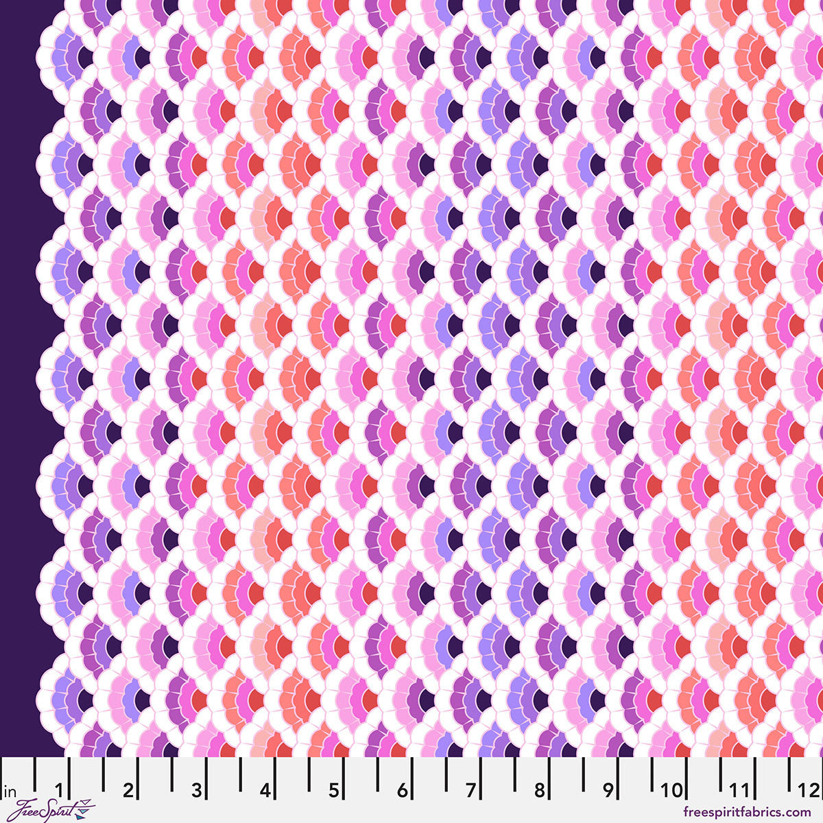 Tula Pink - Floral Reef - Aquatic Lace - Ultraviolet - PWTP269.ULTRAVIOLET