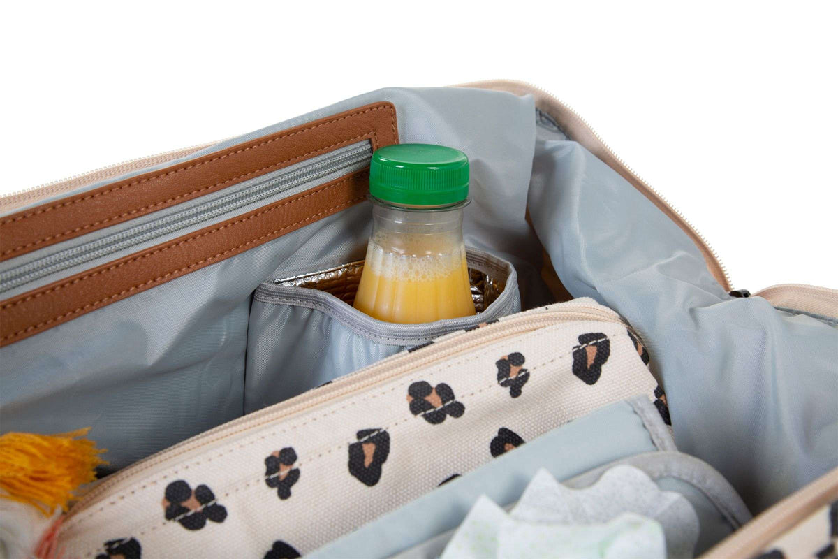Sac à langer imprimé léopard audacieux