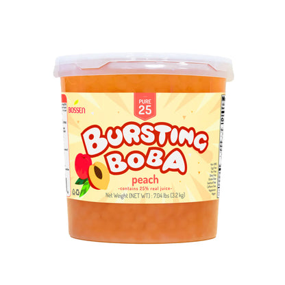 Peach Bursting Boba Pure25 - Popping Boba - Bossen - Canada - Ships Free Within Canada on Orders Above CAD $199