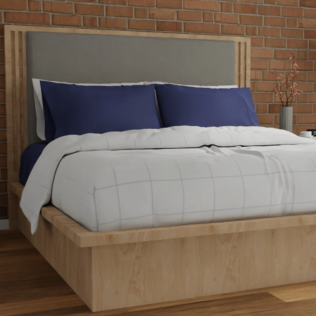 Housse de couette en percale de coton bio Essential