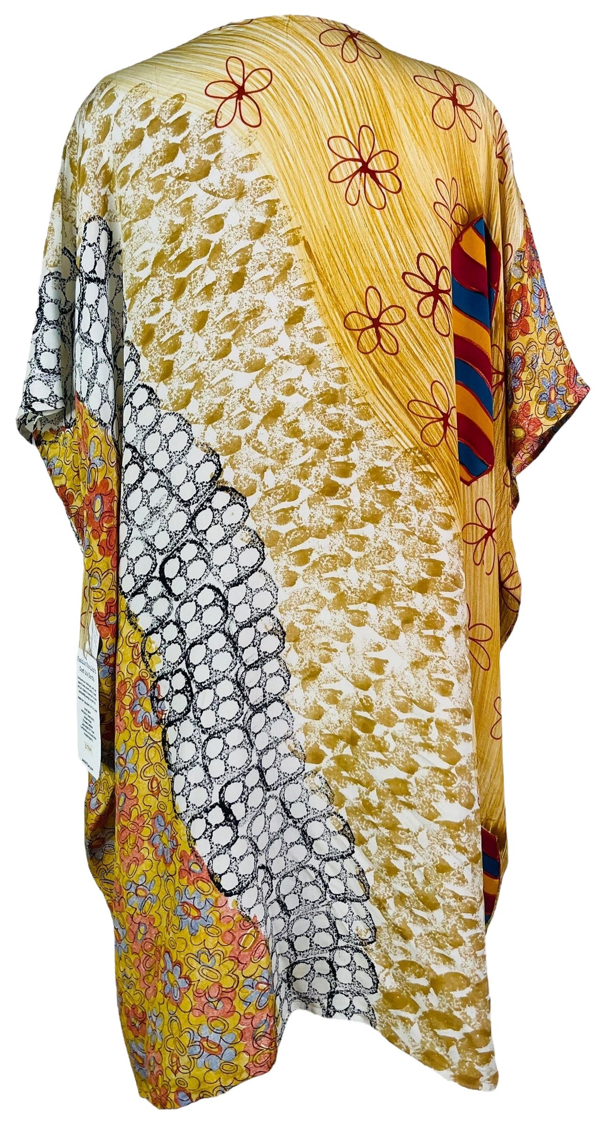 Robe longue caftan en pure soie modèle Avatar PRC7301