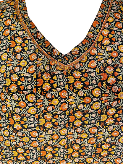 PRC7305 Nirvana Pure Silk Midi Length Kaftan