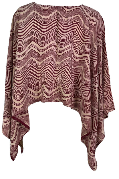 PRC6701 Avatar Pure Silk Capelet Poncho