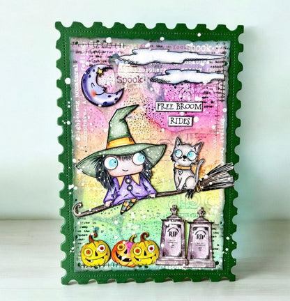 AALL and Create - A7 Stamp Set - Free Broom Rides