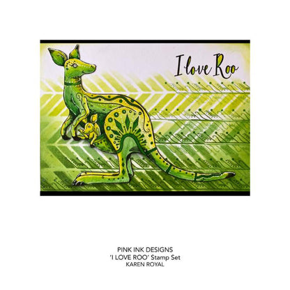 Pink Ink Designs Tampons Transparents I Love Roo 15 x 20 cm