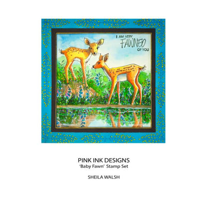 Pink Ink Designs Fawn, ensemble de tampons transparents 6 po x 8 po