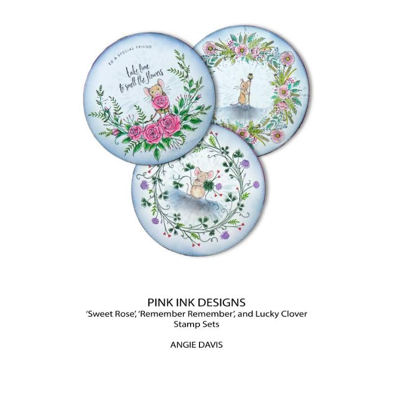 Pink Ink Designs Lucky Clover Tampons transparents 6 po x 8 po