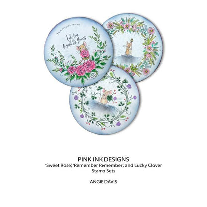 Pink Ink Designs Lucky Clover Tampons transparents 6 po x 8 po