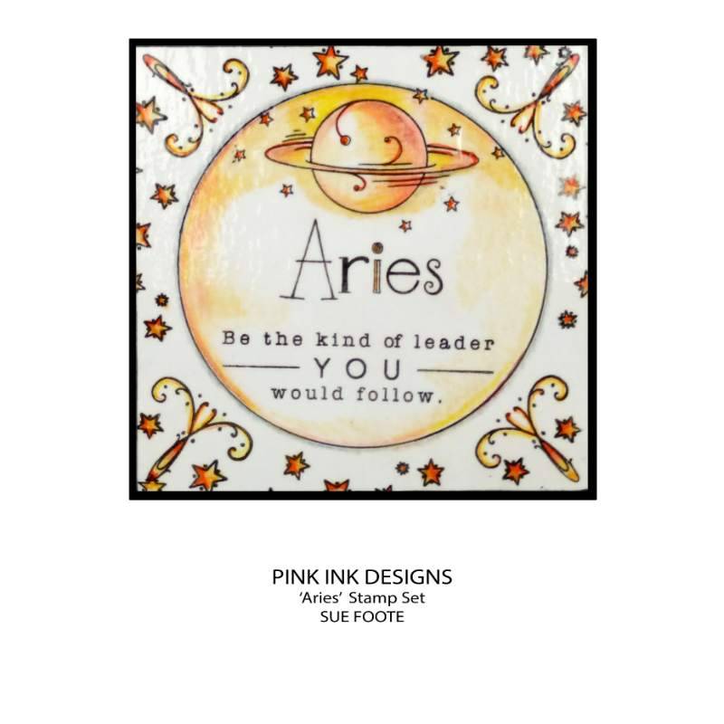 Pink Ink Designs Aries Pionnier Lot de Tampons Transparents 6 po x 8 po