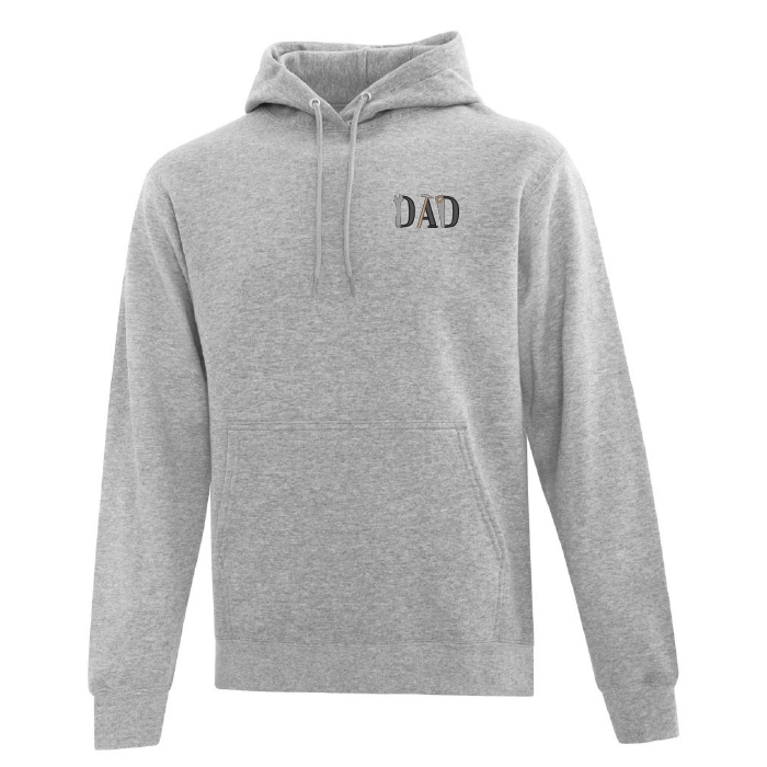 Sweat à capuche brodé papa