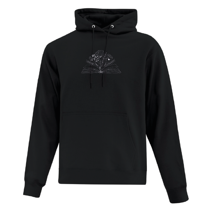 Hoodie "Blooming Book" brodé