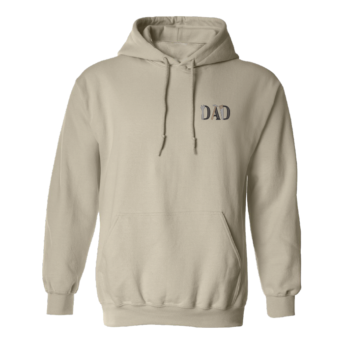 Sweat à capuche brodé papa