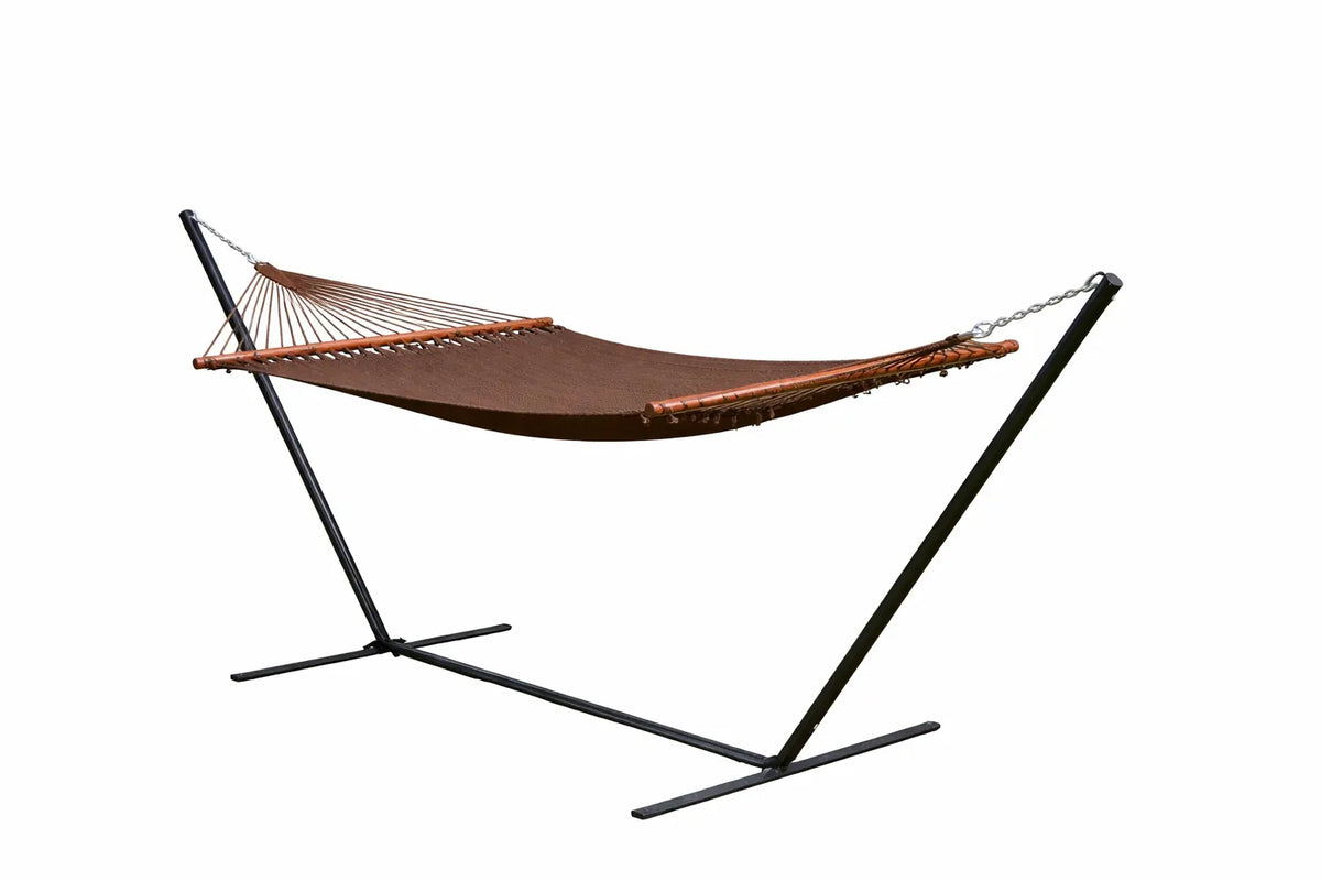 Hamac de luxe en polyester avec support à trois poutres