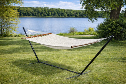Hamac de luxe en polyester avec support à trois poutres