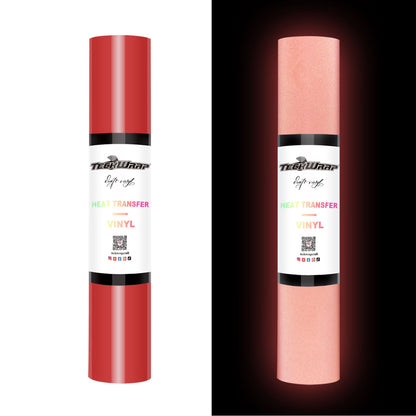Vinyle thermocollant réfléchissant Teckwrap - Rouge pur | Vinyle thermocollant tendance et durable pour t-shirts et costumes