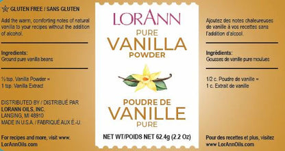 Poudre de vanille pure - Sachet de 2 oz - Livraison gratuite au Canada pour les commandes de plus de 199 CAD